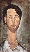 Amedeo Modigliani Portrat des Leopold Zborowski oil painting artist